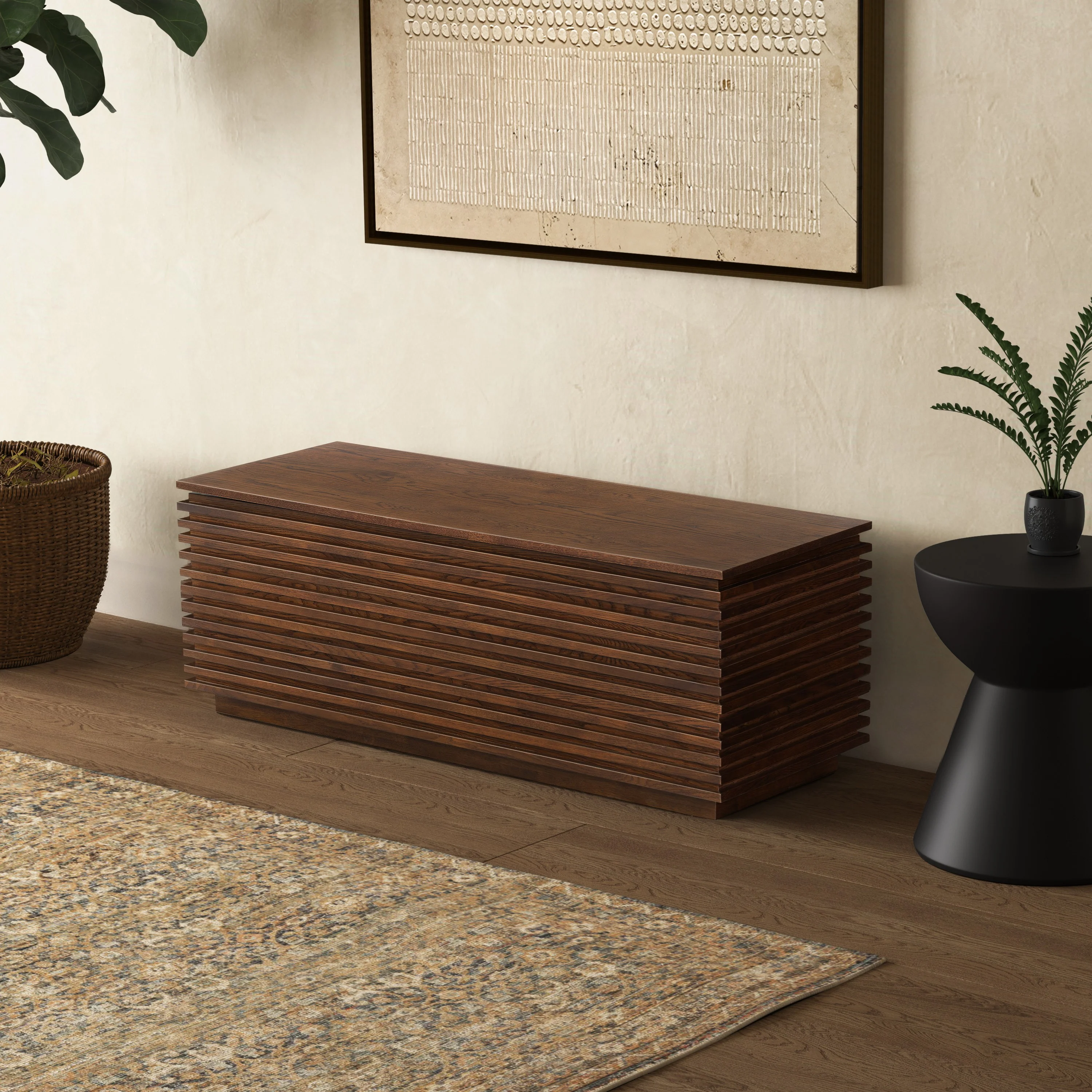 Zuzu Wood Storage Bench - Image 2